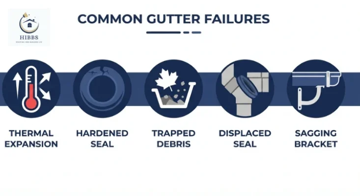 Causes of Gutter Joint Leaks