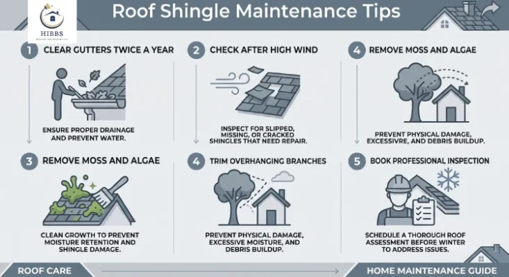 Roof Shingle maintenance tips