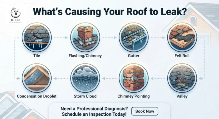 What are the Common Causes of A Leaking Roof