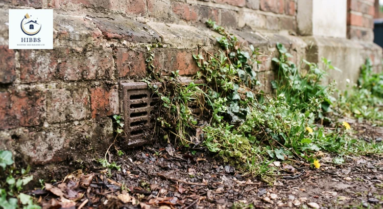 Blocked air bricks or subfloor vents