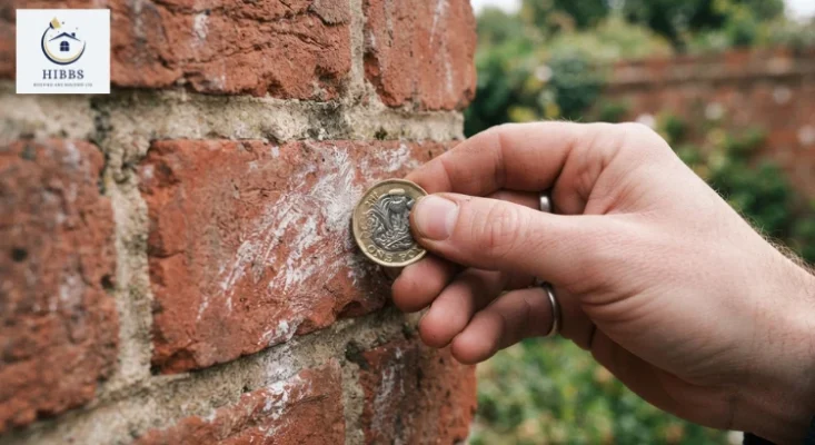 Coin scratch test used to check if a brick is soft or hard