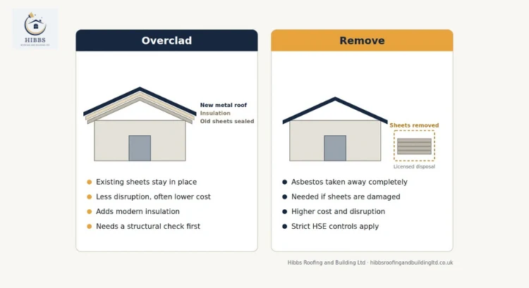 Asbestos Roof Overclad vs remove
