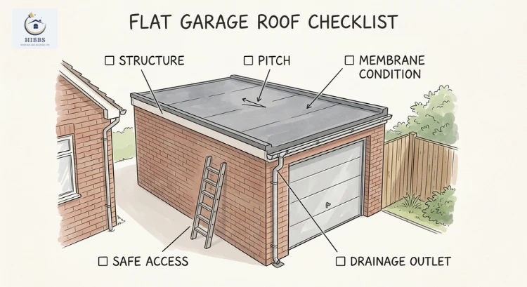 Flat garage roof checklist