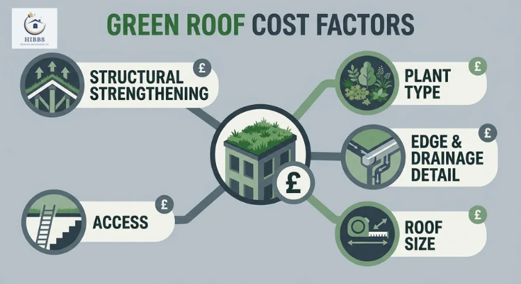Green roof cost factors