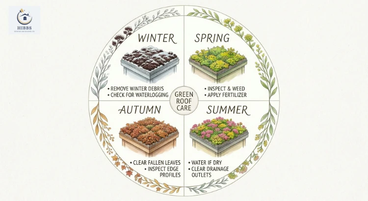 Green roof maintenance